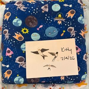 Little Sleepies Blue Space Adventure Blanket